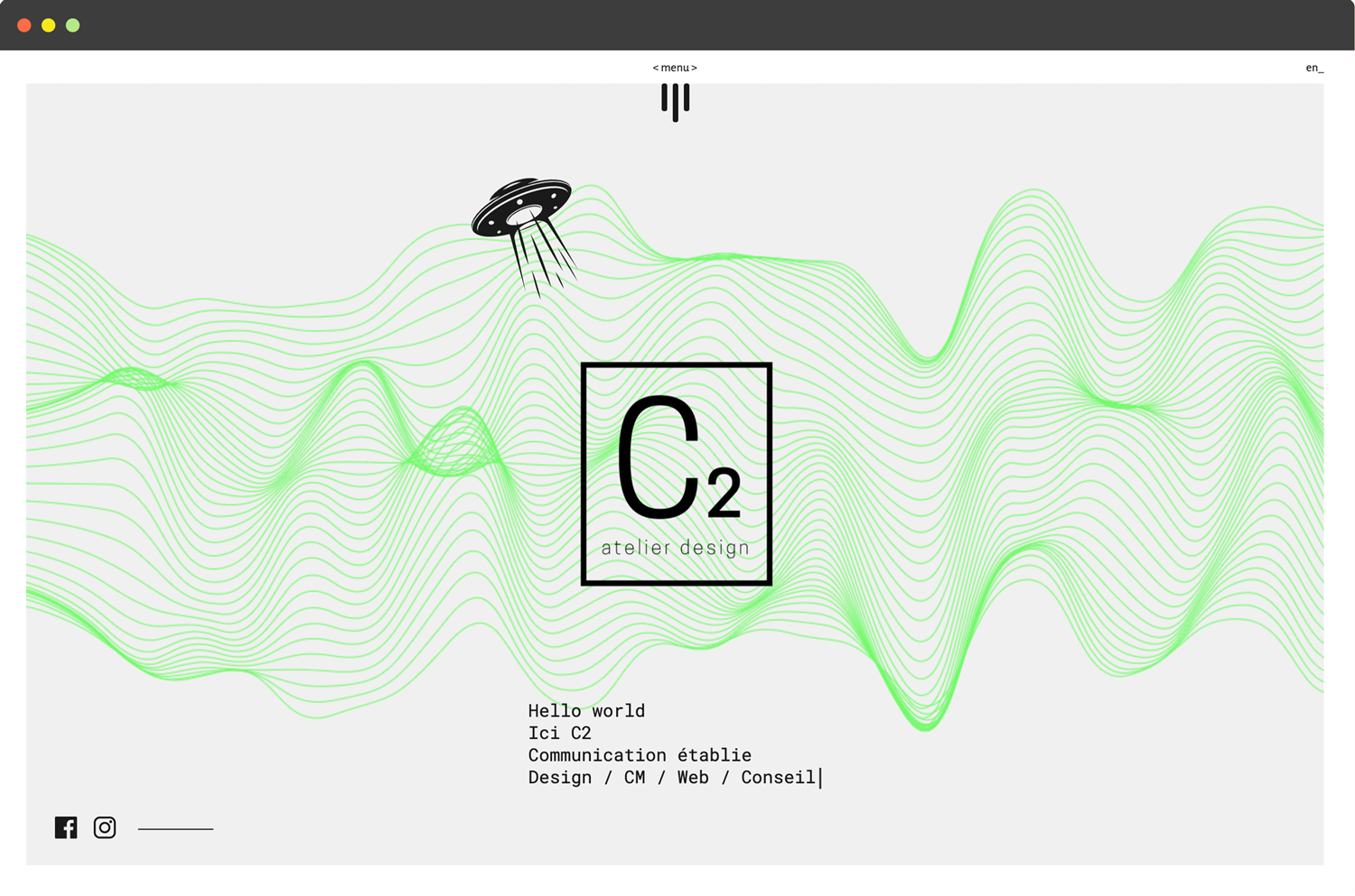 browser view of the home page