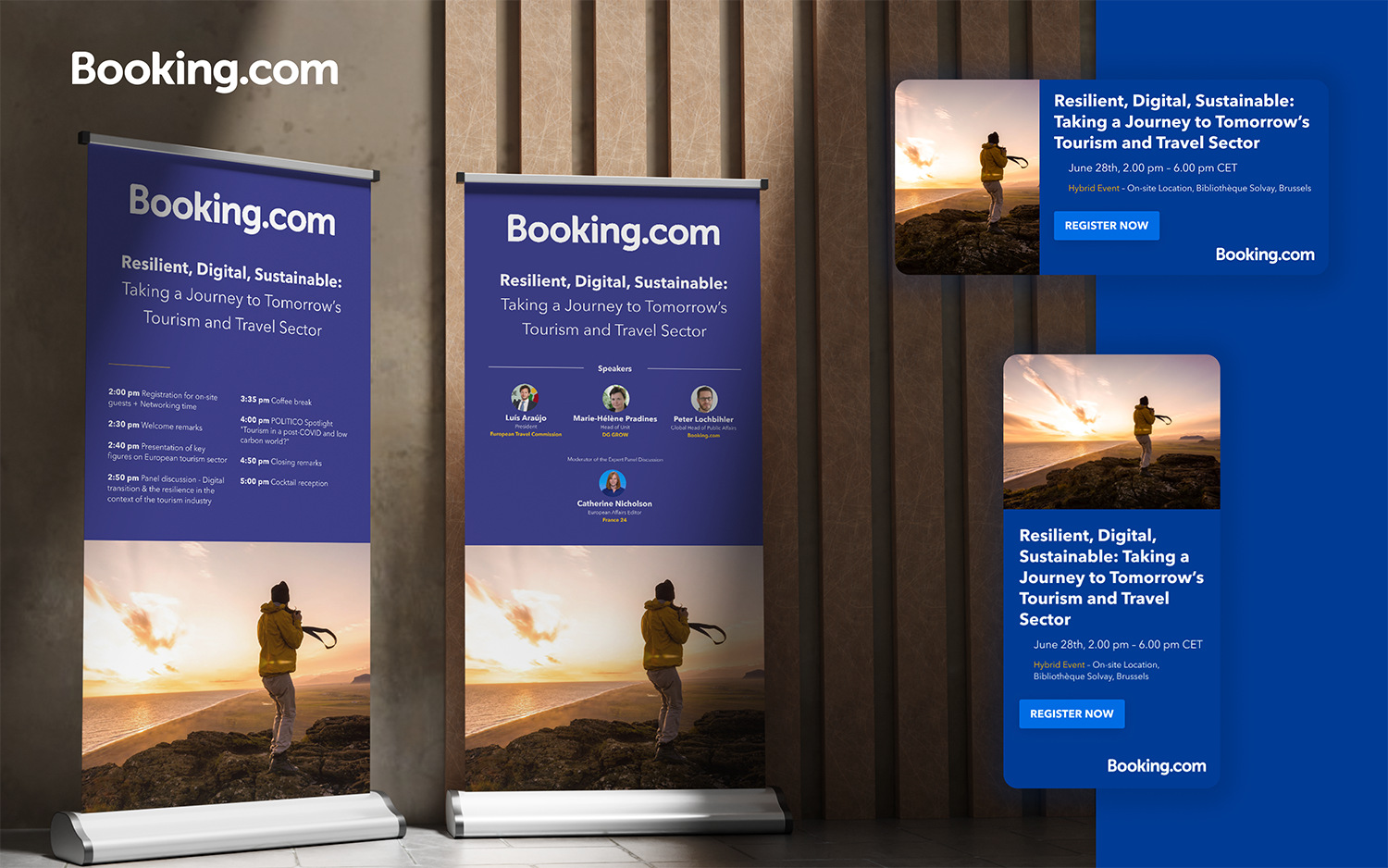 graphic element created for booking event