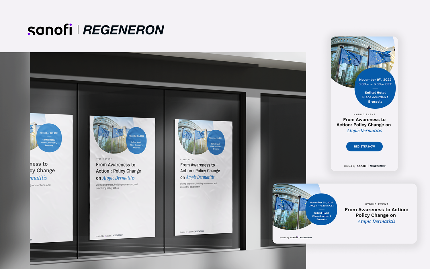 graphic element created for Sanofi and Regeneron event