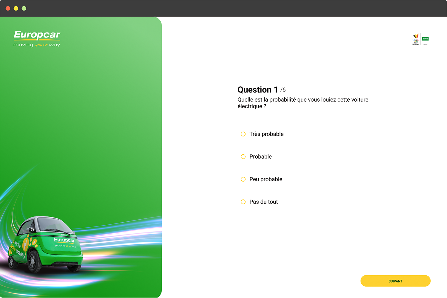 browser view of a quizz page